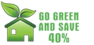 Go Green and Save 40% off